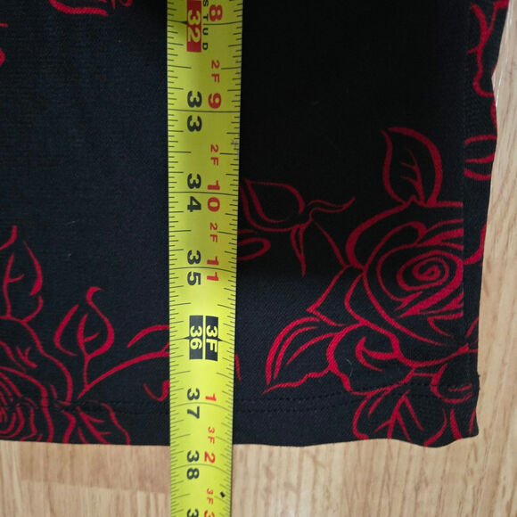 Rue21 Vtg 90s Y2K Whimsigoth Witchy Goth Baddie Bell Sleeve Rose Midi Dress S - Picture 8 of 8